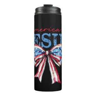 Garrafa Térmica America Precisa de Jesus Bandeira Cristã EUA Coque