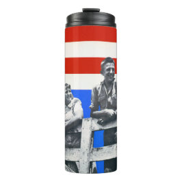 Garrafa Térmica American Flag Vintage Photos USA Old Aest