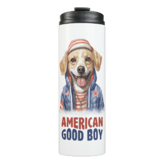 Garrafa Térmica American GoodBoy Dog US Jaqueta de julho