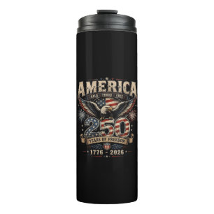 Garrafa Térmica Americano 250º Aniversário Patriótico EUA 4 de Jul