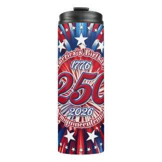 Garrafa Térmica America's Birthday Semiquin RWB Graphic Fireworks