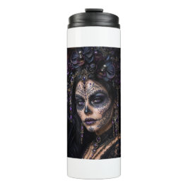 Garrafa Térmica Amethyst Orchid Calavera – Gothic Sugar Skull