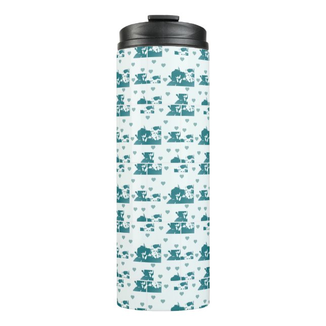 Garrafa Térmica Amigos Felinos. (Frente)