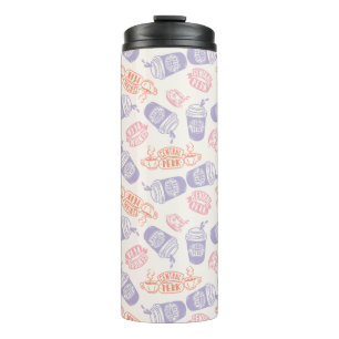 Garrafa Térmica AMIGOS™   Padrão de Perk Central Pastel