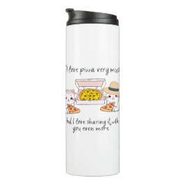 GARRAFA TÉRMICA AMO PIZZA MUITO, GATOS