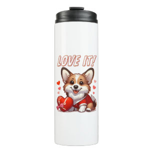 Garrafa Térmica Amor de Corgi Fofo