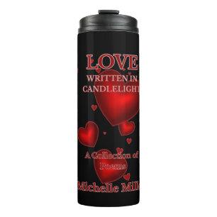 Garrafa Térmica Amor Escrito à Luz de Velas