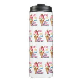 Garrafa Térmica amor pela paz e sorvete