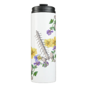 Garrafa Térmica Anatomia Floral - Vértebras, Osso do Quadril