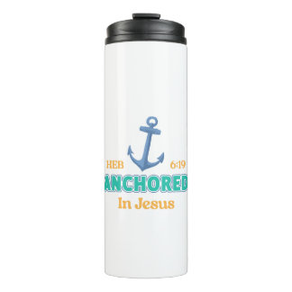 Garrafa Térmica Anchored in Christ Tumbler with Hebrews 6:19