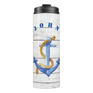 Garrafa Térmica Âncora de navios divertidos personalizada