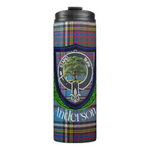 Garrafa Térmica Anderson Scottish Clan Tartan e Crest