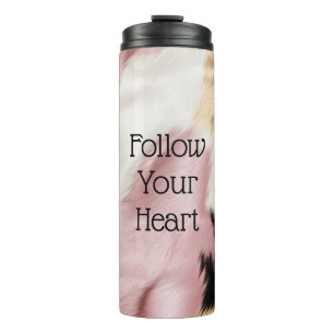 Garrafa Térmica Animais Dourados, , Cor-de-rosa, cor-de-rosa