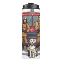 Anime de Bombeiros Heróicos Tumbler Térmico