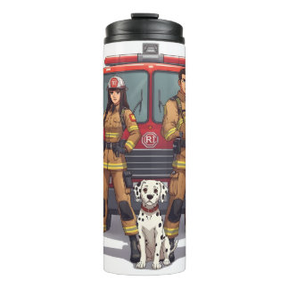 Garrafa Térmica Anime de Bombeiros Heróicos Tumbler Térmico