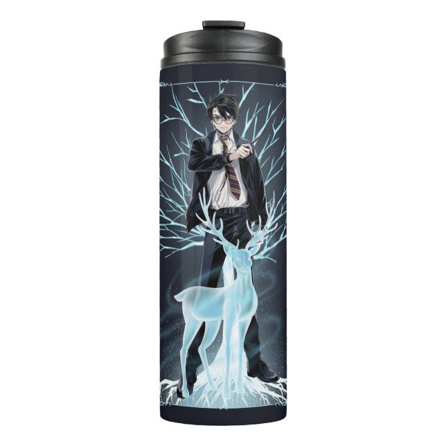 Garrafa Térmica Anime HARRY POTTER™ Stag Patronus (Frente)