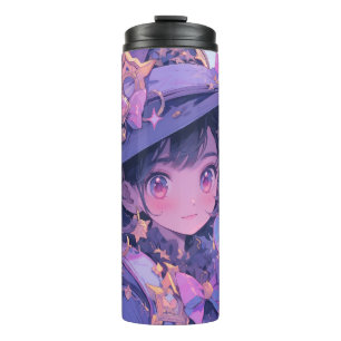 Garrafa Térmica Anime Manga Cute Witch Inspirou Tumbler