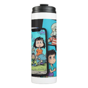 Garrafa Térmica Anime Sad Enquadrado