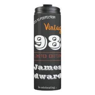 Garrafa Térmica Aniversário de 40 anos de Vintage Personalizado 19