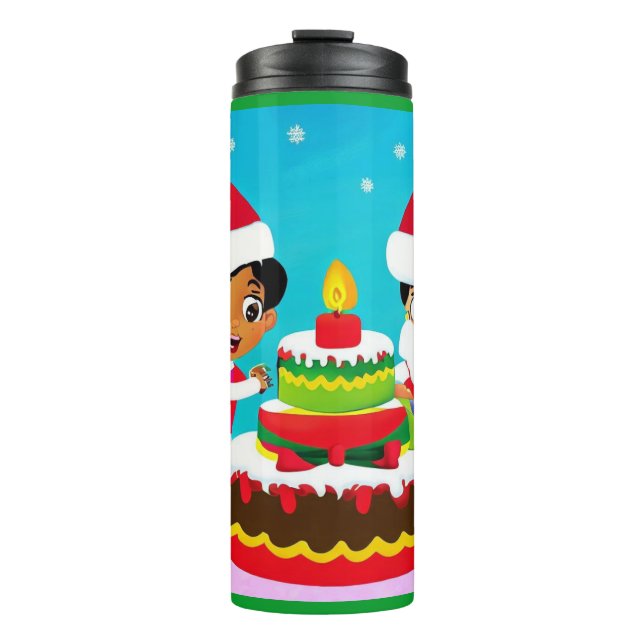 Garrafa Térmica Aniversário de Natal 3 (Frente)