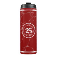 Aniversário de Trabalho do Elegante Red Marble 25 