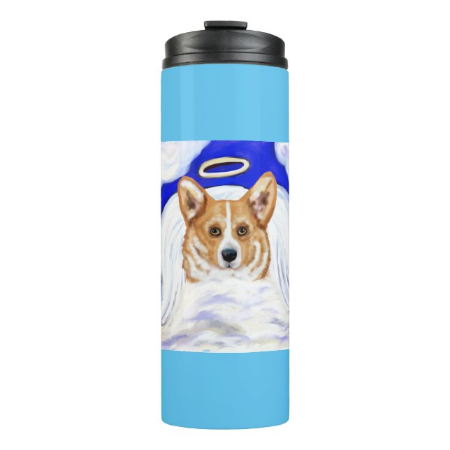 Garrafa Térmica Anjo Corgi (Frente)