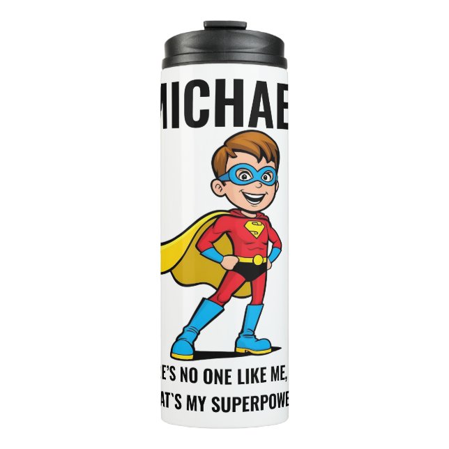 GARRAFA TÉRMICA  ANTI-STRESS KIDS HERO SUPERHERO POWER (Frente)