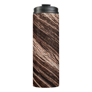 Garrafa Térmica Antique brown obsolete wooden background. age-old,