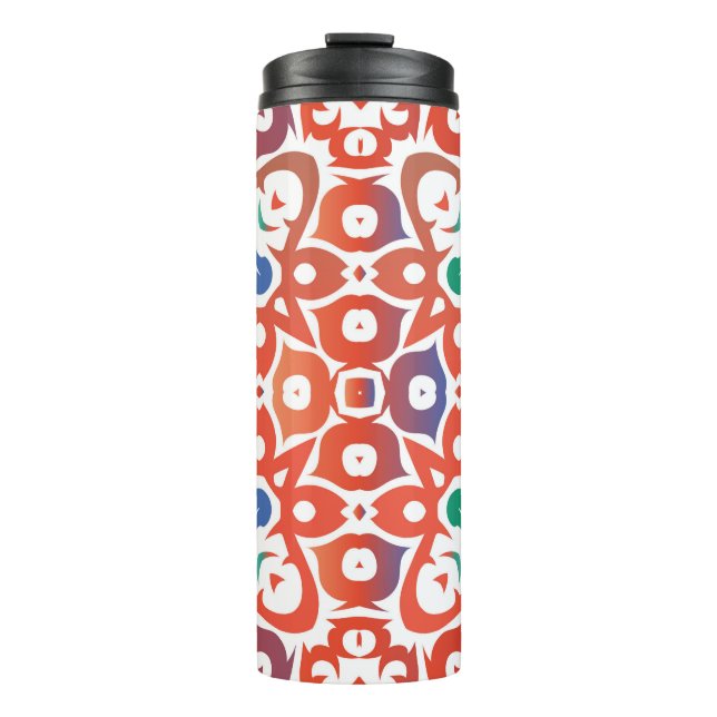 Garrafa Térmica Antique ornate tiles talavera mexico. Hand drawn d (Frente)