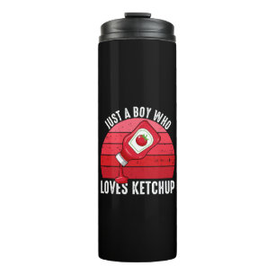 Garrafa Térmica Apenas um Menino que Ama Ketchup