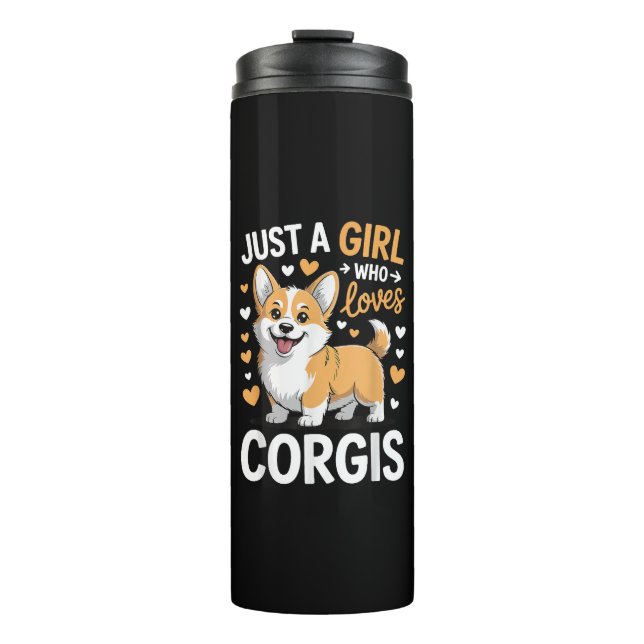 Garrafa Térmica Apenas Uma Garota Que Ama Corgis (Frente)
