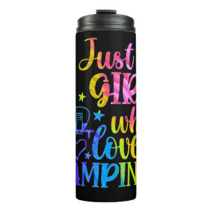 Garrafa Térmica Apenas Uma Menina Que Adora Acampar  