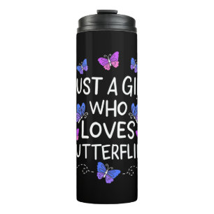 Garrafa Térmica Apenas Uma Menina Que Ama Borboleta