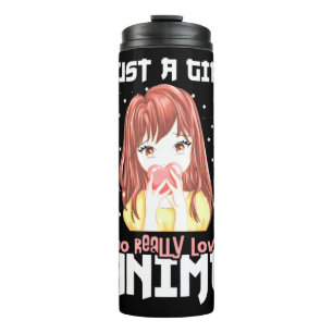 Garrafa Térmica Apenas Uma Menina Que Ama Mesmo Anime