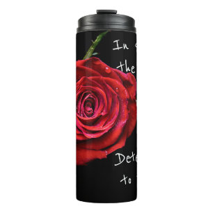 Garrafa Térmica Apesar Do Tumbler Da Rosa vermelha Do Odds