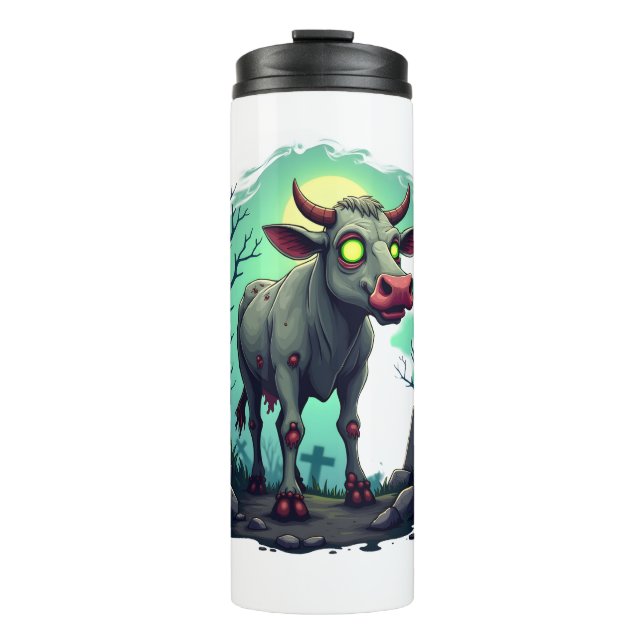 Garrafa Térmica Apocalipse de Vaca Zombie (Frente)