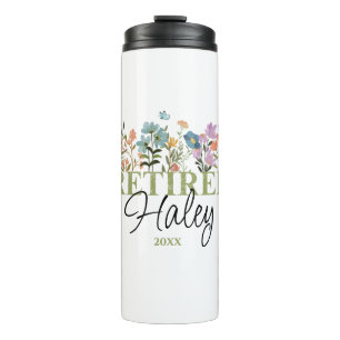 Garrafa Térmica Aposentação Personalizada de Flores Selvagens, Apo