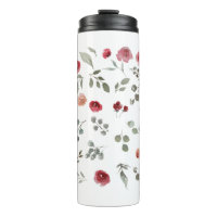 Aquarela Rosas de Aquarela Folhas Verdes Folhas