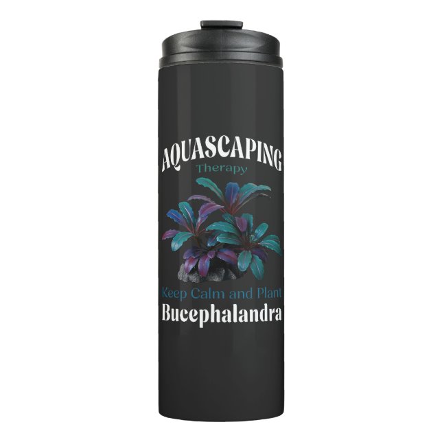 Garrafa Térmica Aquascaping Therapy – Keep Calm and Plant Bucephal (Frente)
