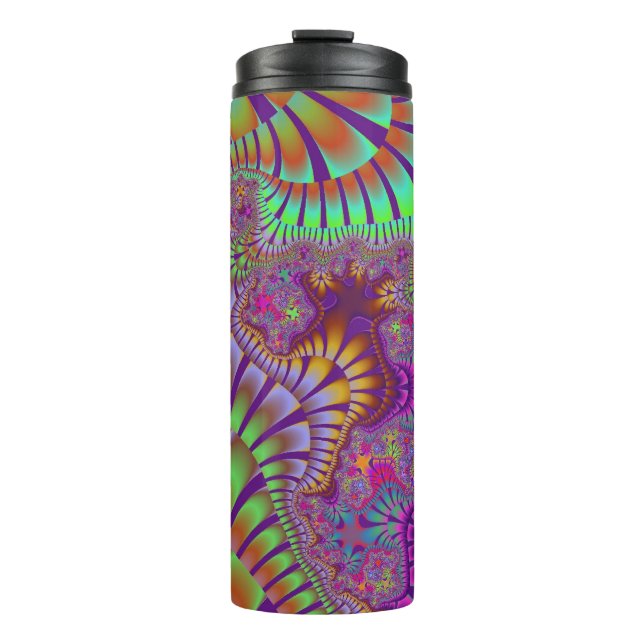 Garrafa Térmica Arco-Íris Verde Melt (Frente)