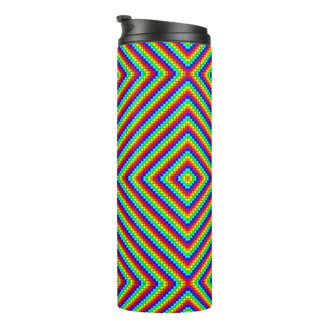 Garrafa Térmica Arco-íris X - Copo Tumbler Térmico (Rotação à direita)