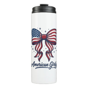 Garrafa Térmica Arco Patriótico Camisa Vintage Feminina Americana