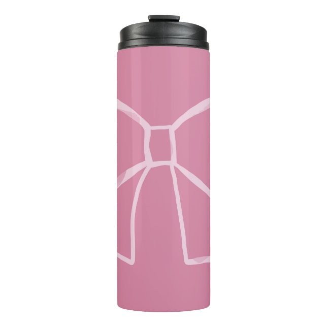 Garrafa Térmica Arco rosa minimalista (Frente)