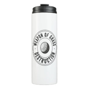 Garrafa Térmica Arma da Destruição de Grass Dão de Golfe Engraçado