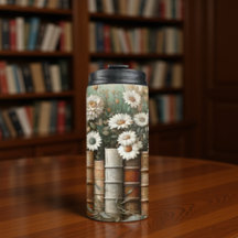Arranjo Floral na Lombada do Livro