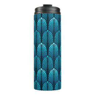 Garrafa Térmica Art Deco Feather Standard, Cerulean Blue