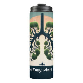 Garrafa Térmica Arte Ambiental dos Pulmões Verdes Simbólicos