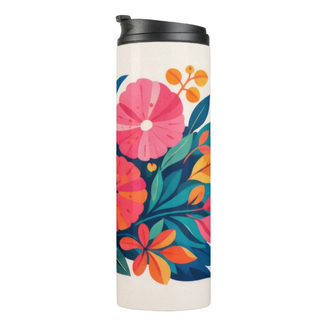 Garrafa Térmica Arte boho havaiano moderno de meados do século (Rotação à direita)