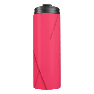 Garrafa Térmica Arte cor-de-rosa, simples, moderna, elegante,