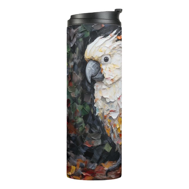 Garrafa Térmica arte de cacatua (Giro à esquerda)